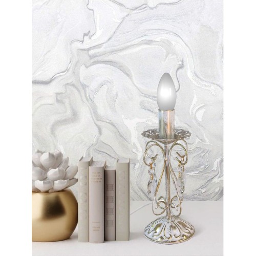 Настольная лампа интерьерная с хрустальем S5084-1