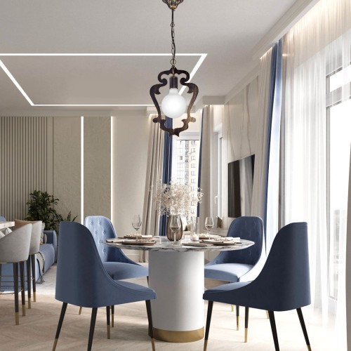 Люстра современная подвесная Е27 Фонарь S1286-1