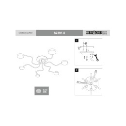 Люстра Петрасвет S2391-6, 6хGX53 макс. 20Вт