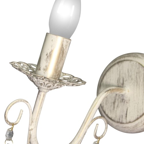 Бра настенные свечи с хрустальными подвесками S1155-1