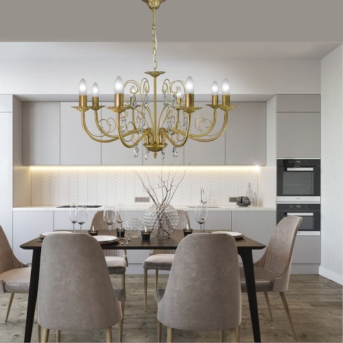 Люстра большая подвесная 8 ламп S1199-8