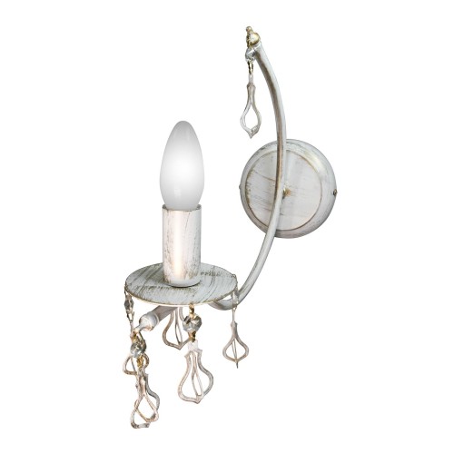 Бра современная с подвесками металлическими S1237-1