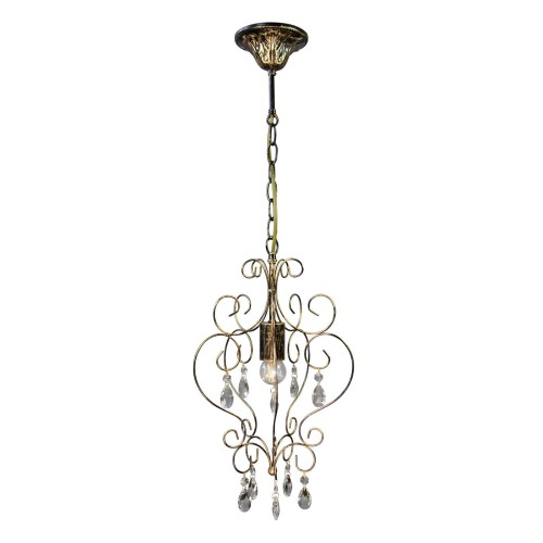 Люстра с хрусталем подвесная на кухню над столом S1145-1