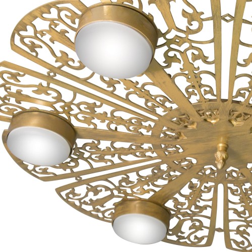 Люстра светодиодная потолочная LED плоская круглая S2449-6