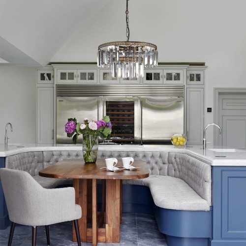 Люстра хрустальная подвесная 4 лампы черная S2493-4