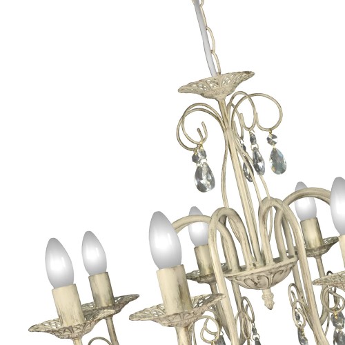 Люстра с хрусталем подвесная 8 ламп S1253-8