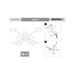 Люстра Петрасвет S2389-8, 8хGX53 макс. 20Вт