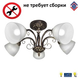 Люстра Петрасвет S2246-5, 5хЕ27 макс. 60Вт