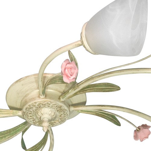 Люстра потолочная с цветами 6 плафонов S2340-6