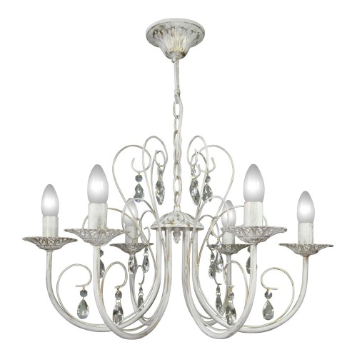 Люстра с хрусталем подвесная 6 ламп классикаS1134-6