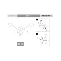 Люстра Петрасвет S2389-6, 6хGX53 макс. 20Вт