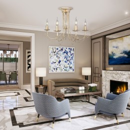 Люстра Петрасвет S1259-5, 5хЕ14 макс. 60Вт