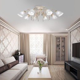 Люстра Петрасвет S2019-8, 8хЕ14 макс. 60Вт