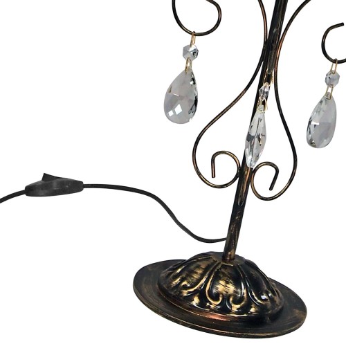 Настольная лампа интерьерная с хрустальем S5064-1