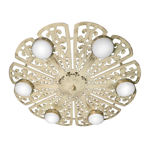 Люстра светодиодная потолочная LED плоская круглая S2443-6