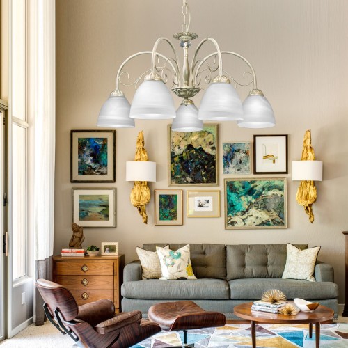 Люстра подвесная 5 плафонов S2430-5