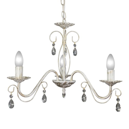 Люстра подвесная 3 лампы хрусталь Аврора S1155-3