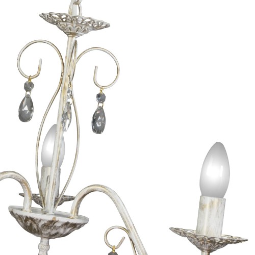 Люстра подвесная 3 лампы хрусталь Аврора S1155-3