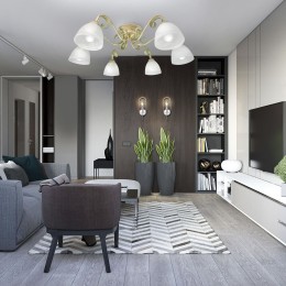 Люстра Петрасвет S2244-6, 6хЕ27 макс. 60Вт