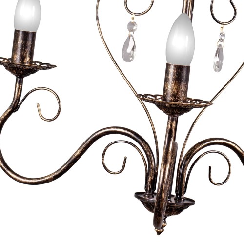 Люстра потолочная классичка с хрусталем 3 лампы S1047-3