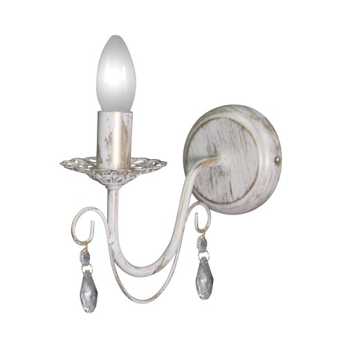 Бра настенные свечи с хрустальными подвесками S1153-1