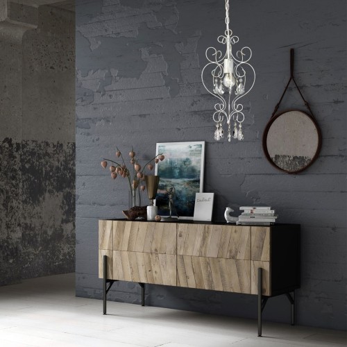 Люстра подвесная на кухню над столом с хрусталем S1113-1