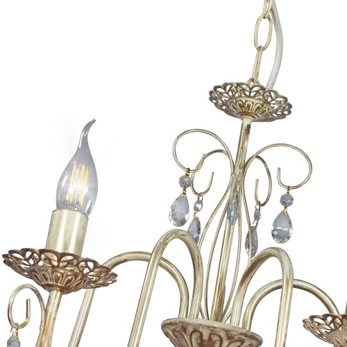 Люстра с хрусталем подвесная 5 ламп S1253-5