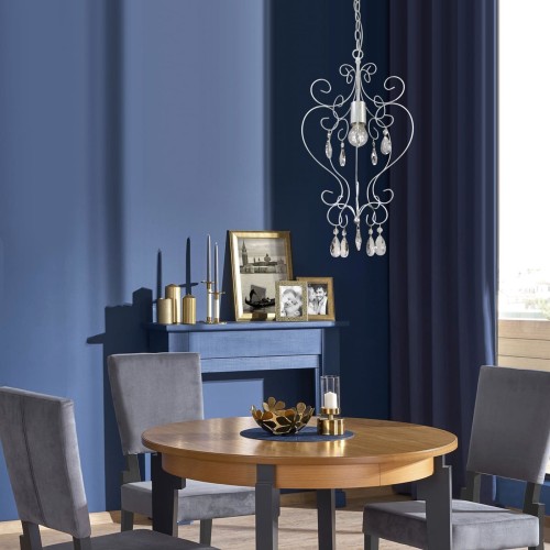 Люстра подвесная на кухню над столом с хрусталем S1207-1