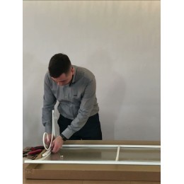 Козырёк над дверью Петрасвет S4002 Белый усиленный