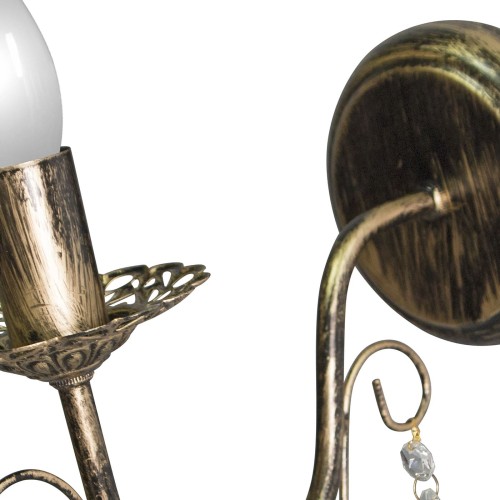 Бра настенные свечи с хрустальными подвесками S1154-1