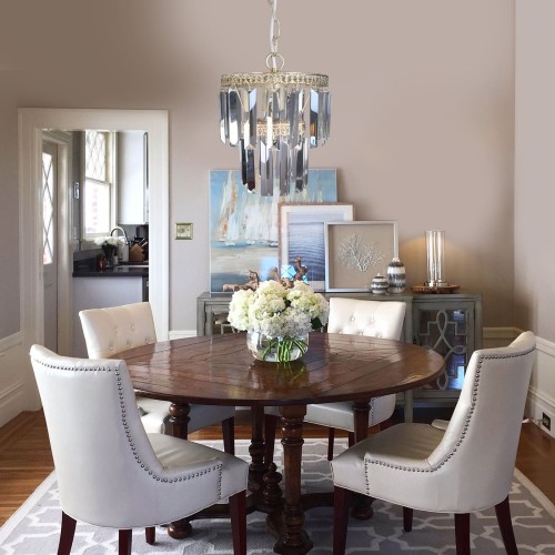 Люстра хрустальная подвесная на кухню над столом S2489-1