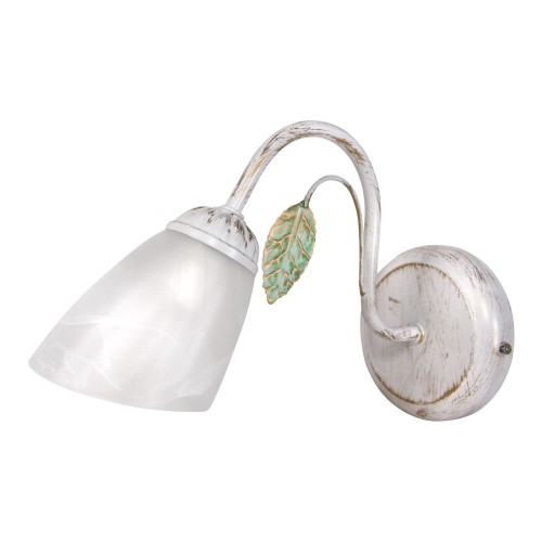 Бра плафон стекло с листочками классические S2413-1