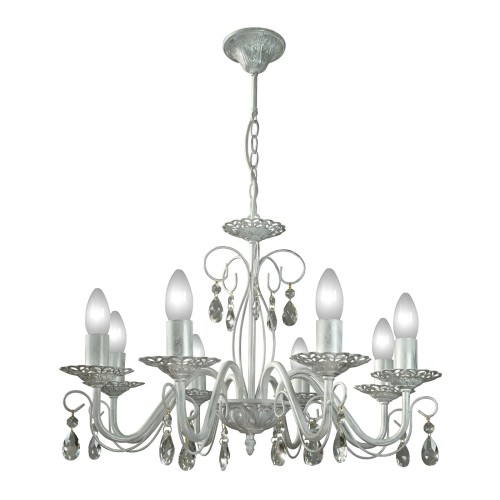 Люстра подвесная 8 ламп хрусталь Аврора S1193-8