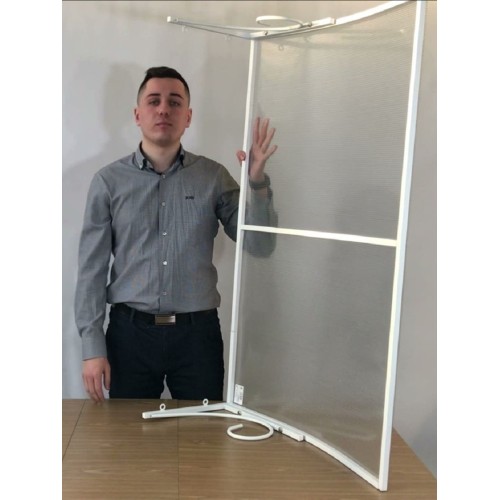 Козырёк над входной дверью металлический S4003 Белый