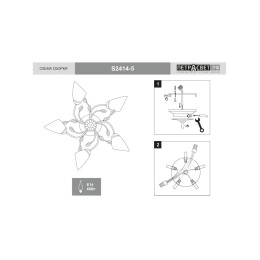 Люстра Петрасвет S2414-5, 5хЕ14 макс. 60Вт