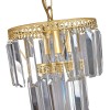 Люстра хрустальная подвесная на кухню золотая S2488-1