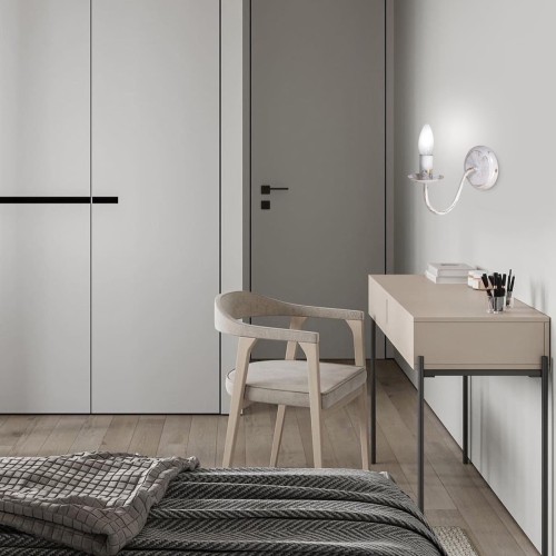 Бра настенные современные дизайнерские белые S1261-1