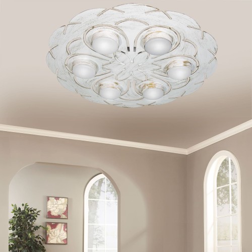 Люстра светодиодная потолочная LED плоская круглая S2377-6