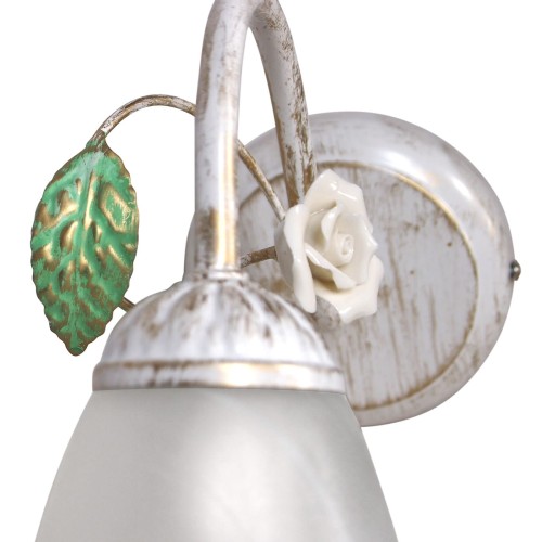 Бра стеклянные плафон стекло Е27 с цветами S2469-1