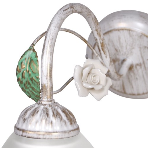 Бра стеклянные плафон стекло Е27 с цветами S2469-1