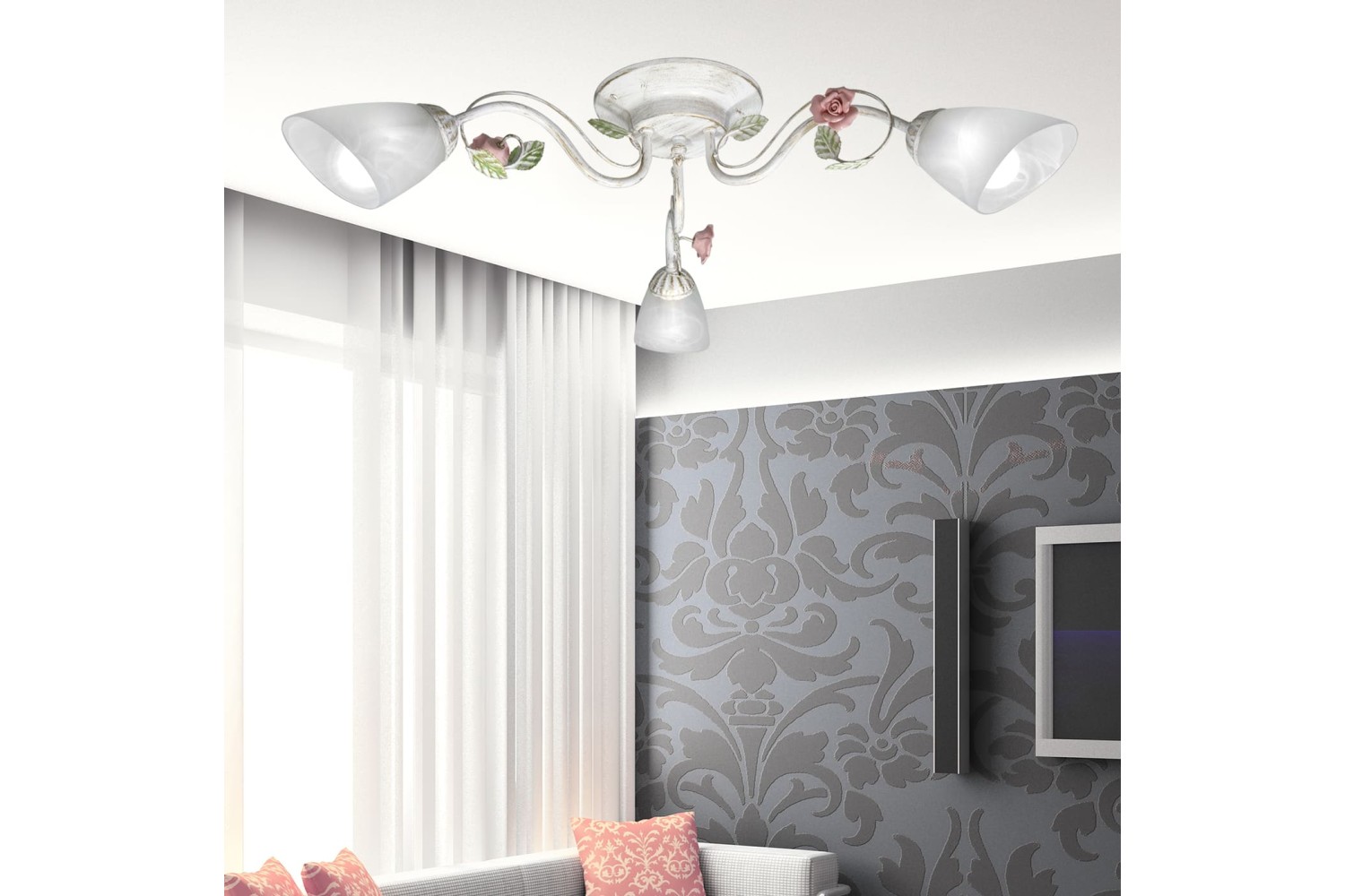 Люстра трехрожковая 