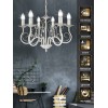 Люстра с хрусталем подвесная 6 ламп S1035-6
